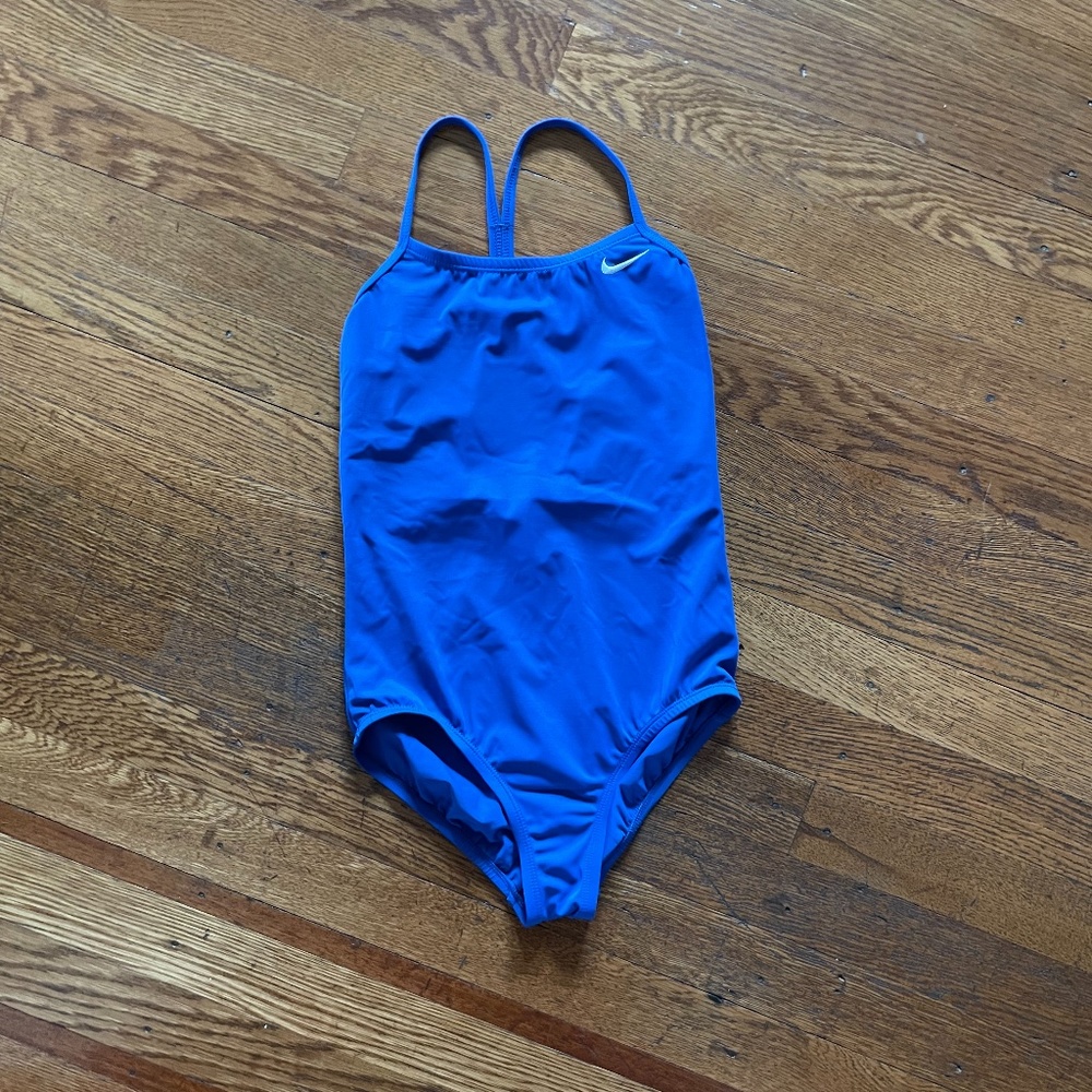 Nike Girls' Skinny Strap One-Piece Swimsuit